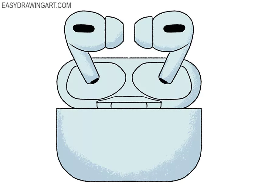 airpods drawing realistic