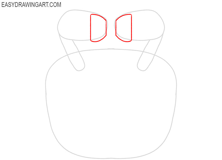 how to draw apple airpods