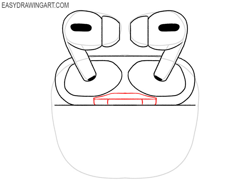 cute airpods drawing