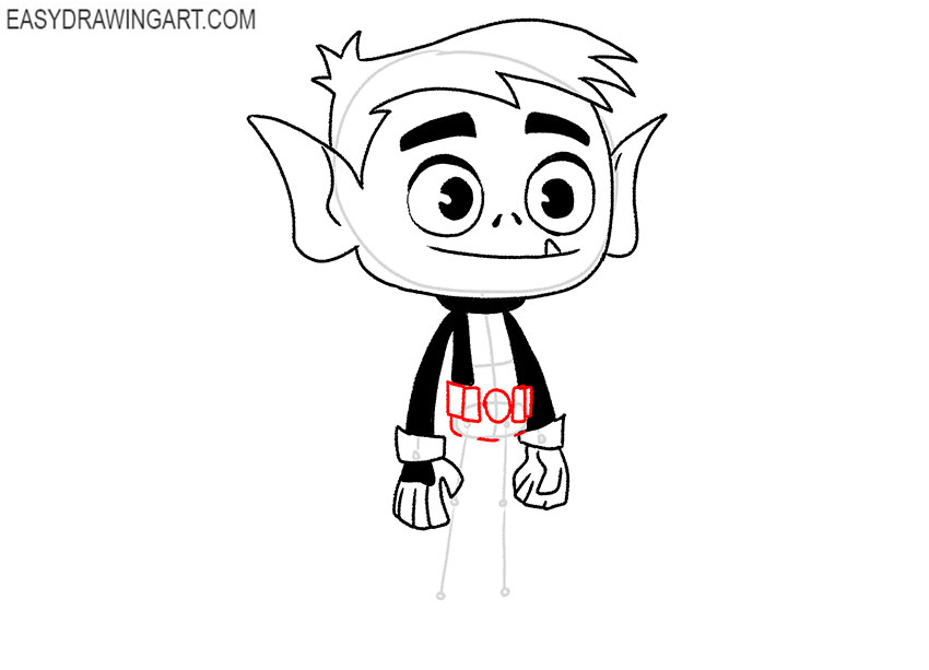 drawing beast boy