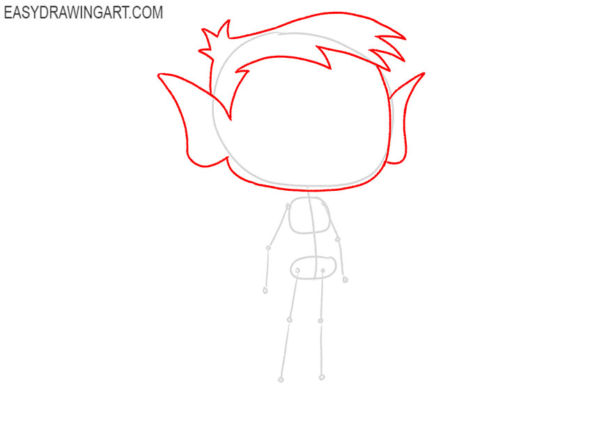 how to draw beast boy easy
