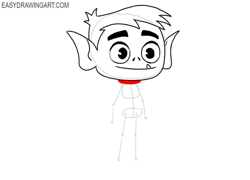 how to draw beast boy cartoon network