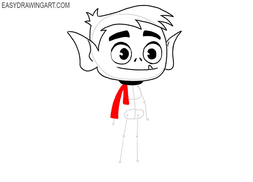 how to draw beast boy comic