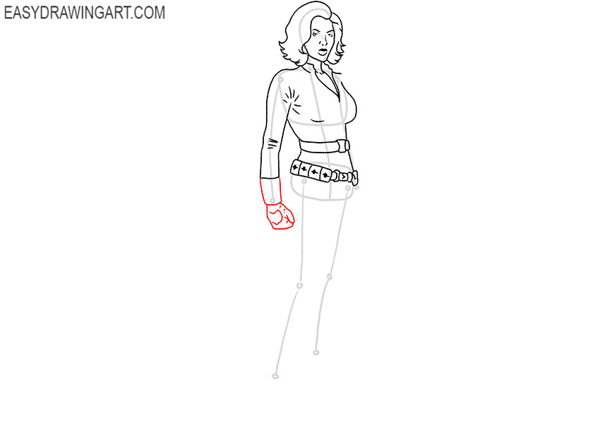 black widow drawing spider