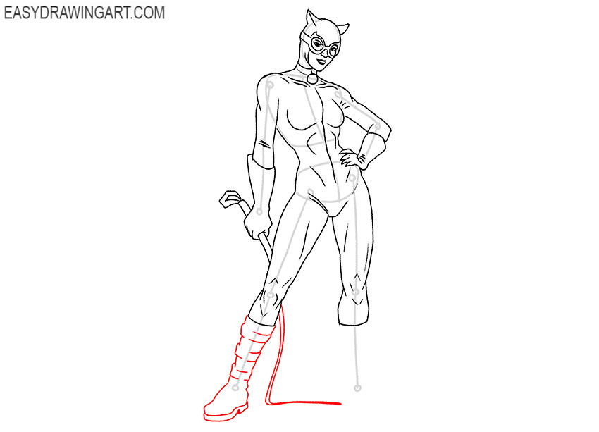 catwoman comic drawing