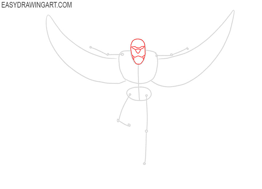 how to draw falcon marvel