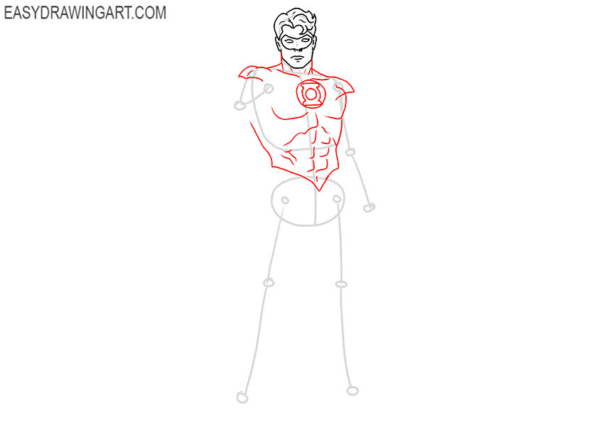green lantern drawing