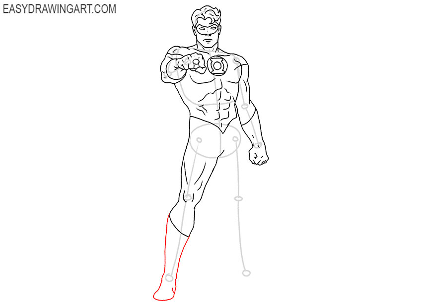 green lantern cartoon drawing