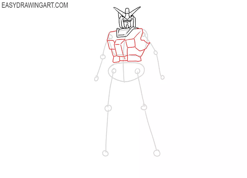 gundam drawing easy