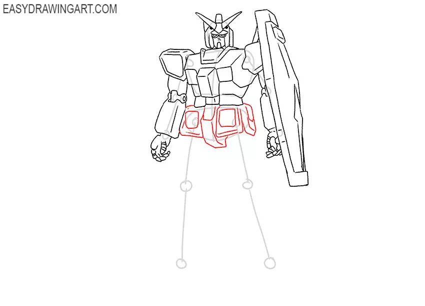 drawing gundam