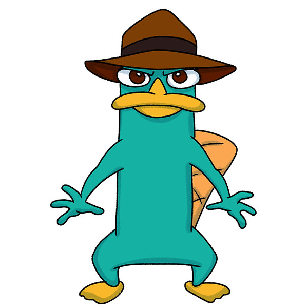 How to Draw Perry the Platypus Easy Drawing Art
