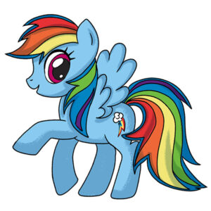 how to draw rainbow dash