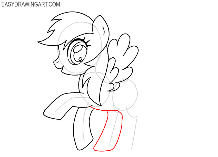 cute rainbow dash drawing