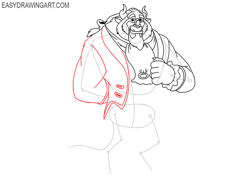 rose from beauty and the beast drawing