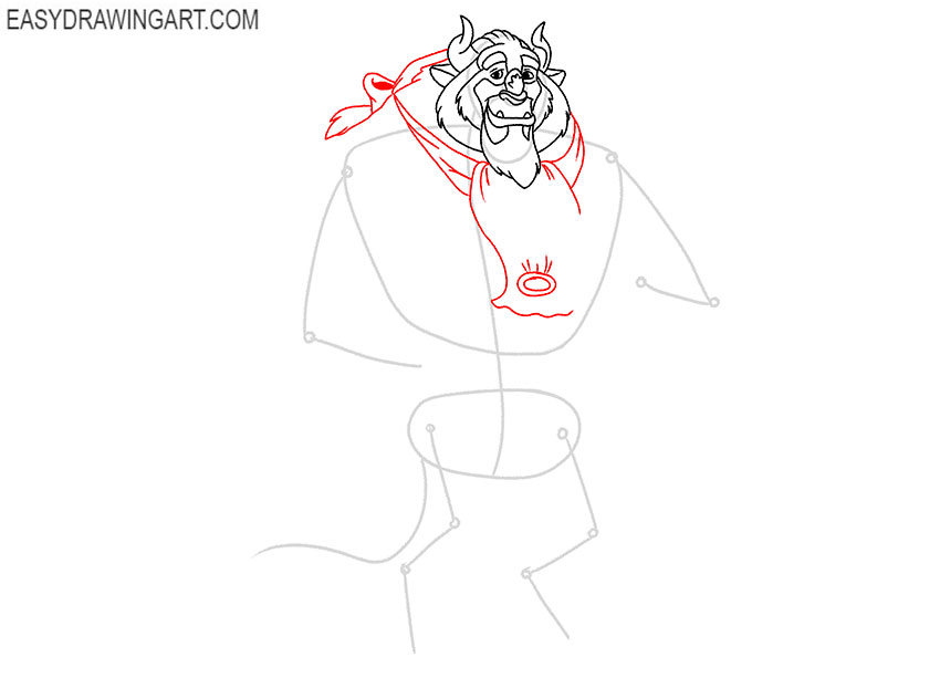 the beast drawing easy