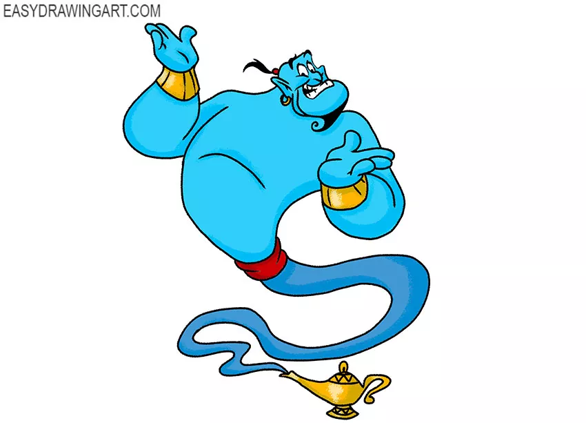 How to Draw the Genie - Easy Drawing Art