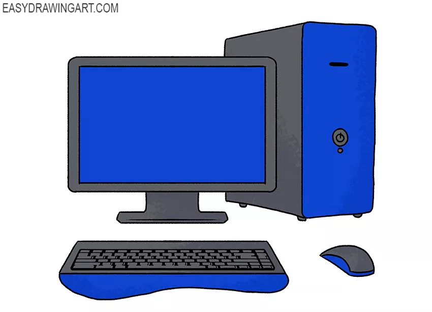 Single continuous line drawing of retro old classic personal computer  processor unit. Vintage cpu with analog monitor and keyboard item concept  one line draw graphic design vector illustration 20611056 Vector Art at