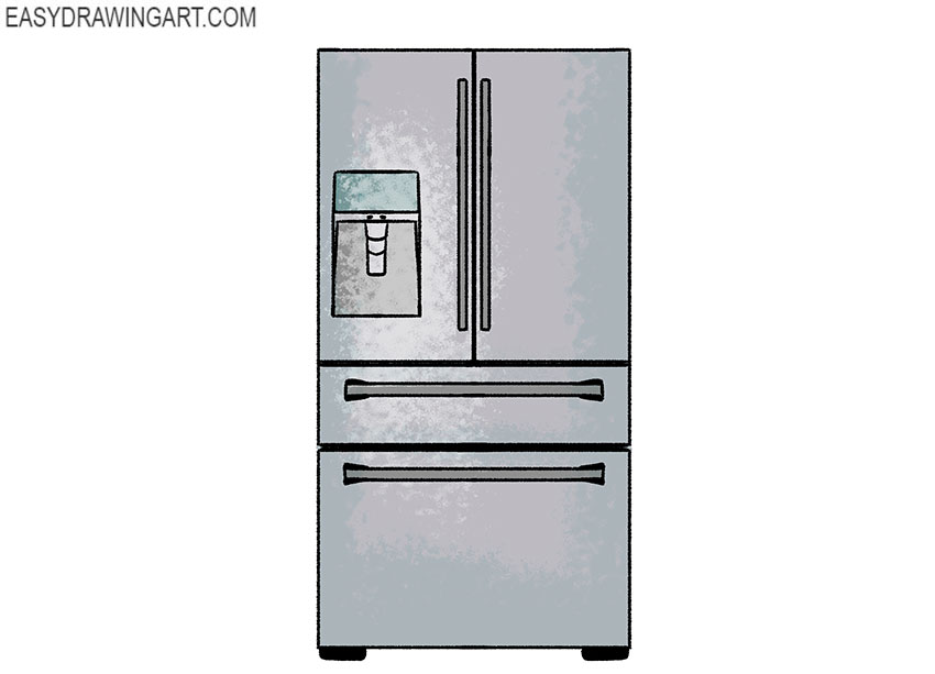 refrigerator drawing tutorial