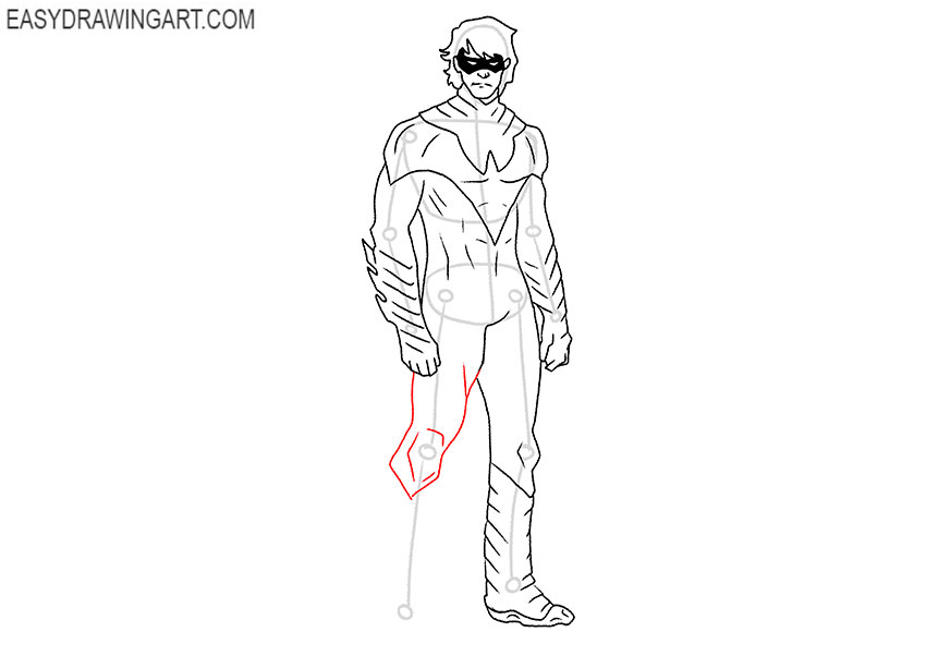How to Draw Nightwing very easy