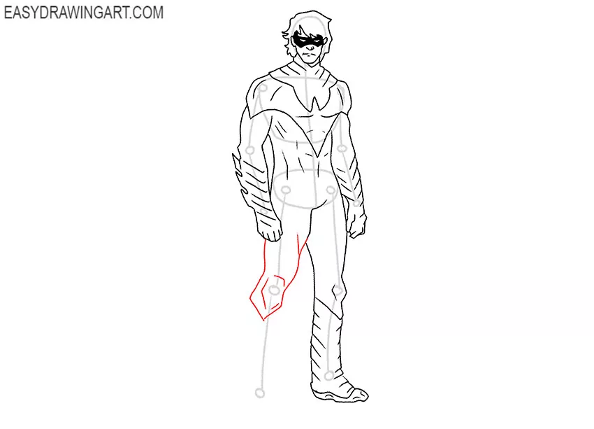 How to Draw Nightwing very easy