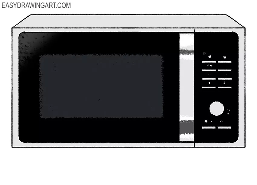  simple microwave drawing step by step