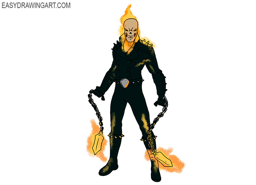 CHARACTER MODEL | Ghost rider tattoo, Ghost rider drawing, Ghost rider