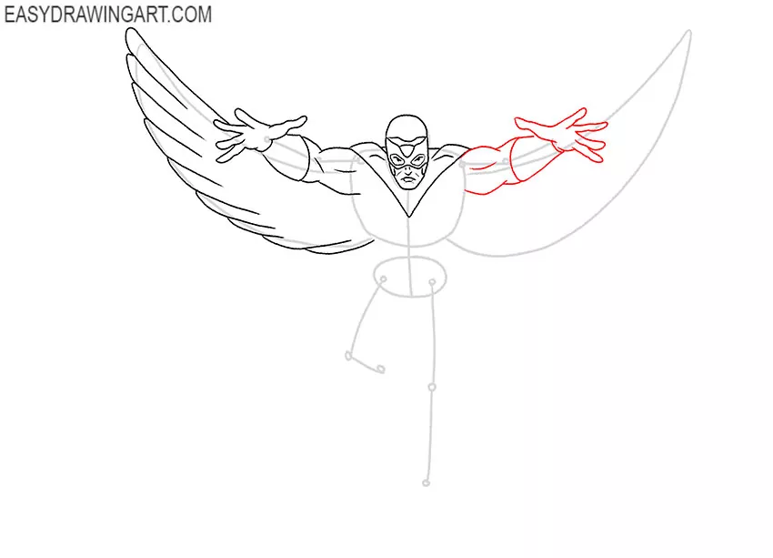 falcon drawing easy