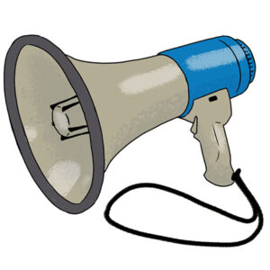 how to draw a megaphone
