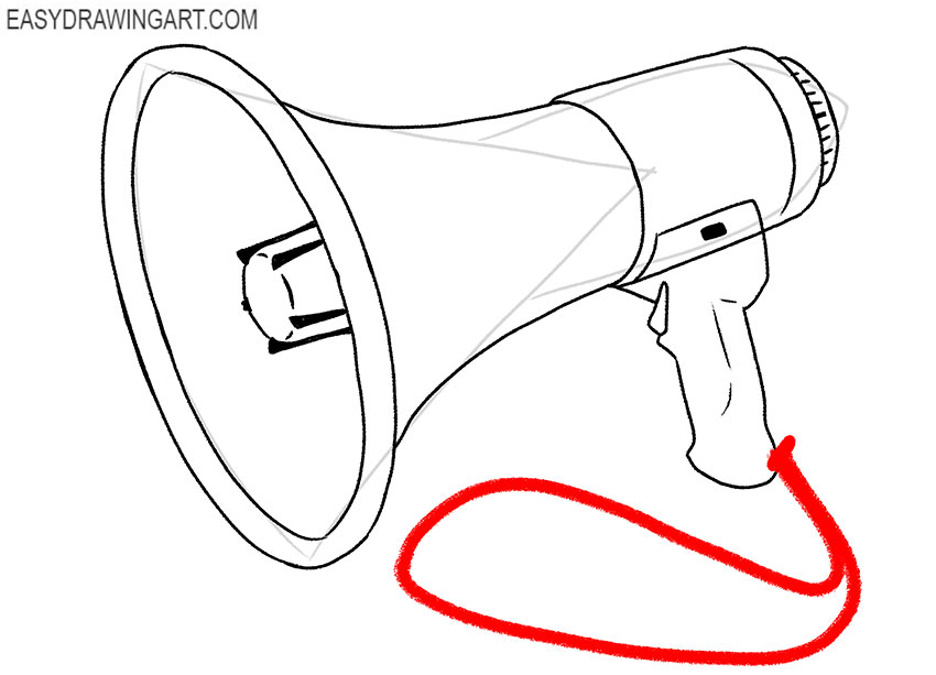 megaphone drawing