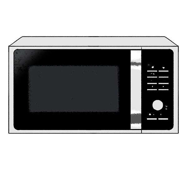 how to draw a microwave