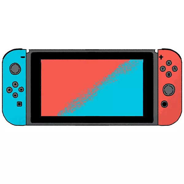 How to Draw a Nintendo Switch - Easy Drawing Art