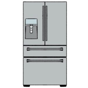 How to draw a refrigerator cover image