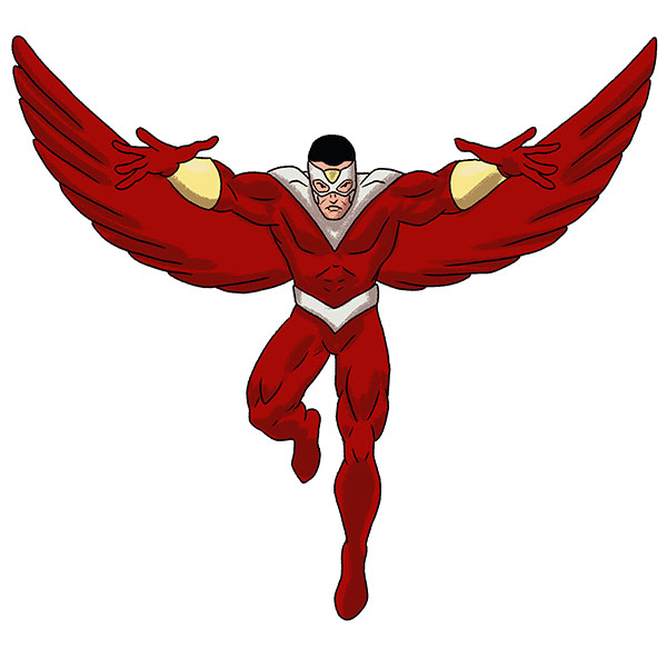 how to draw falcon
