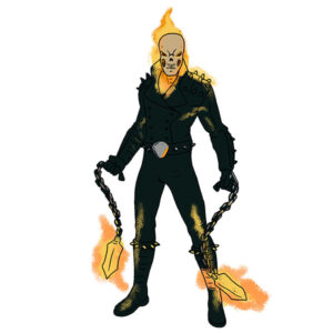 how to draw ghost rider