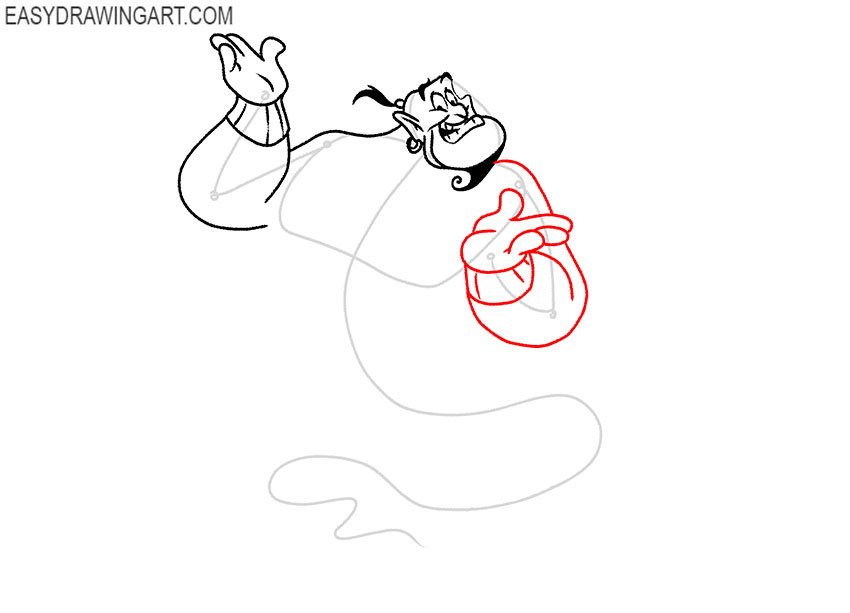 aladdin genie drawing