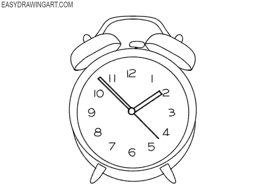 alarm clock drawing for kids
