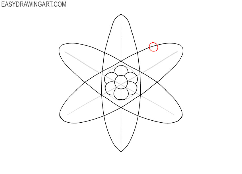 how to draw a simple atom