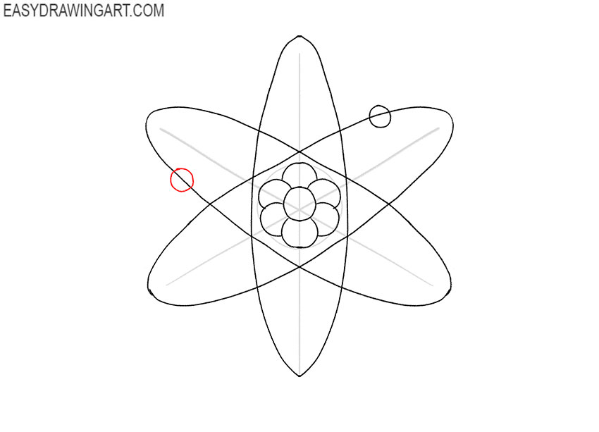 atom drawing lesson