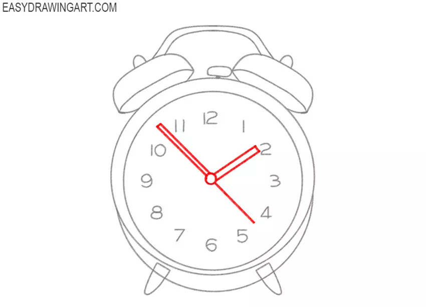 Alarm clock, line drawing style,vector design 7582382 Vector Art at Vecteezy