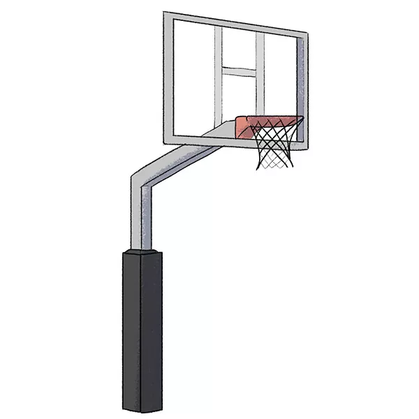 How to Draw a Basketball Hoop - Easy Drawing Art
