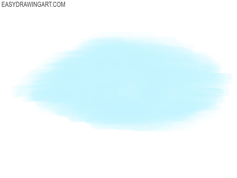 paint the basic layer of the cloud