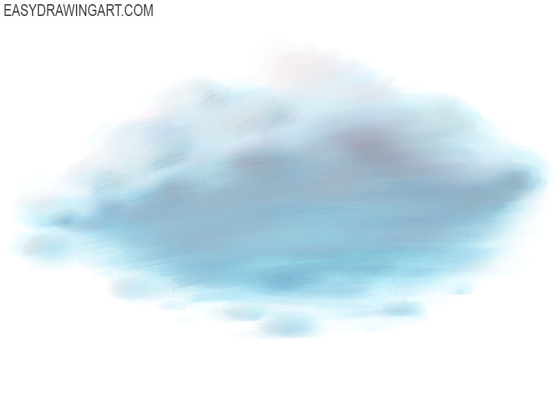 Add final touces to the cloud painting