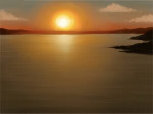 how to paint a sunset featured image