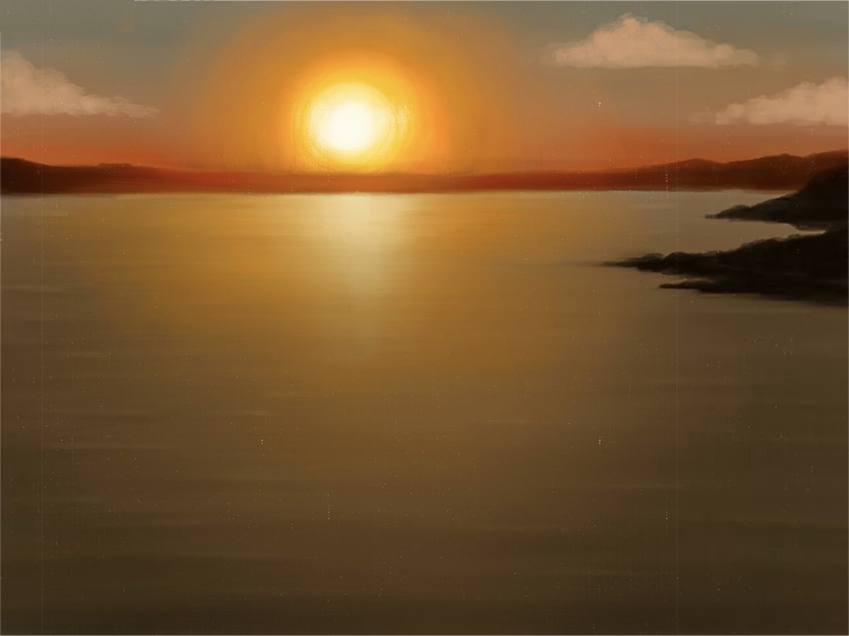 how to paint a sunset featured image