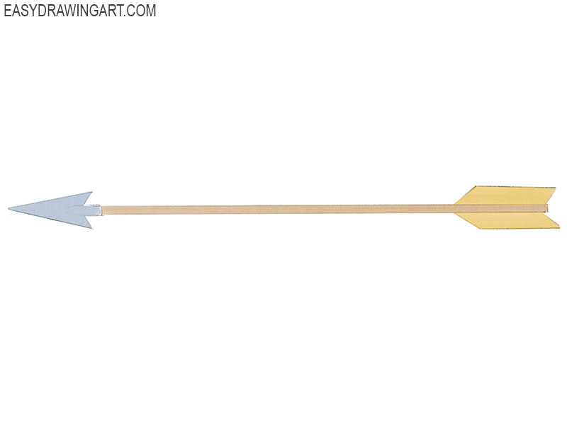 painting the tail of the arrow