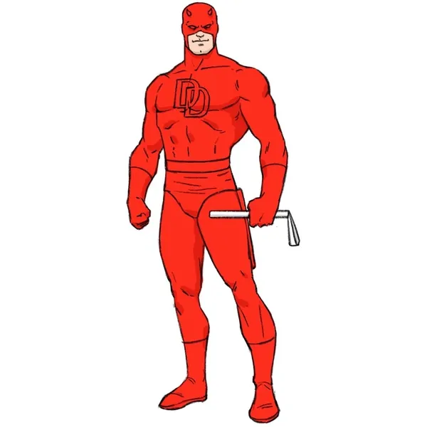 How to draw daredevil cover image