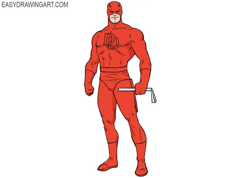 How to draw daredevil feature image
