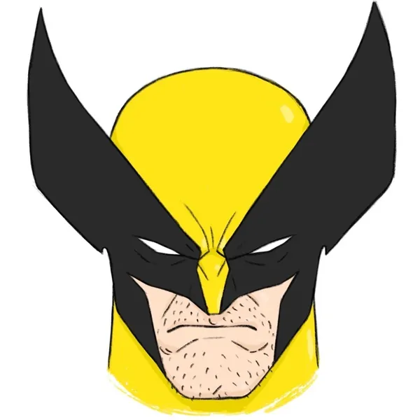 How to draw wolverine’s face cover image