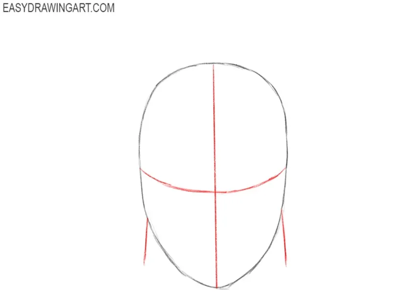 Sketch out the Facial Guidelines