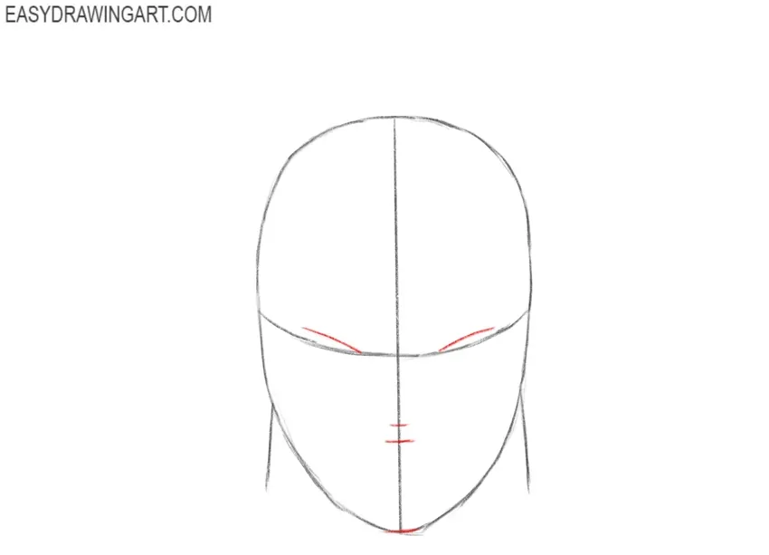 Mark Positions for Eyes, Nose, and Mouth